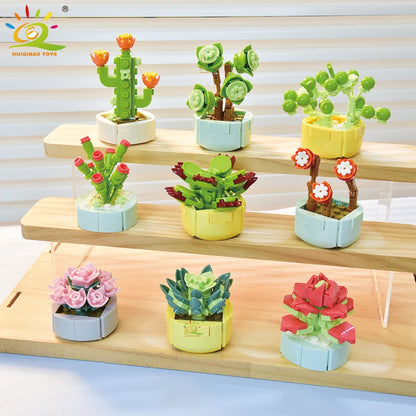 Mini SuccuBricks : Plantes Succulentes en Blocs