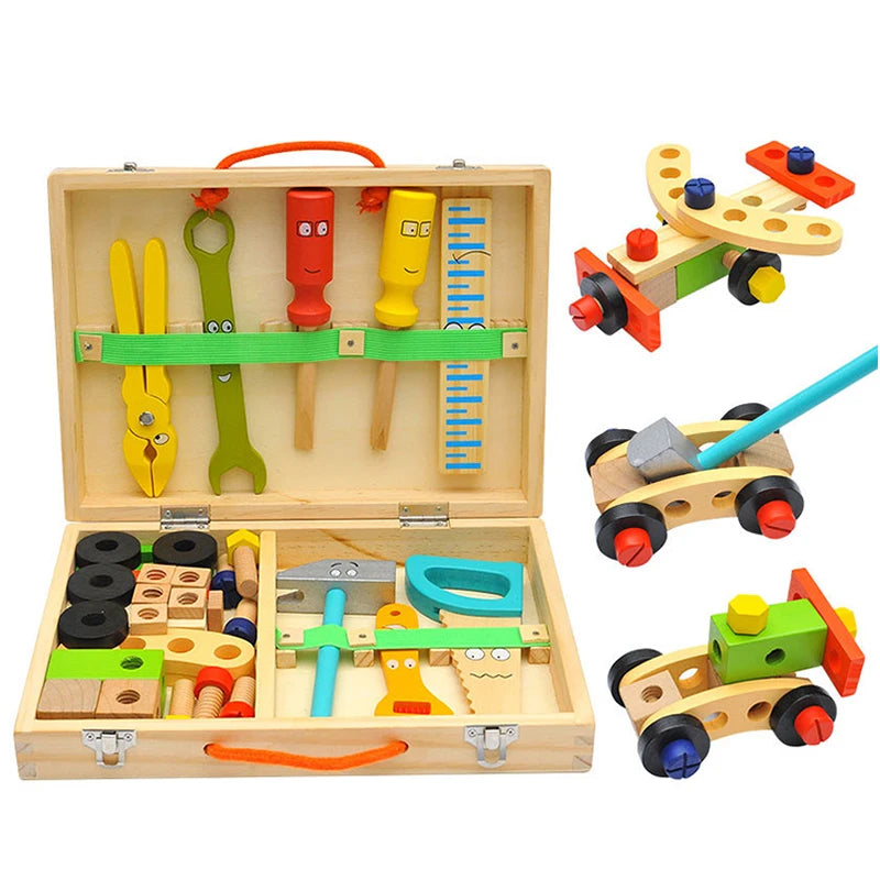 Ensemble d'Outils Montessori pour Petits Charpentiers