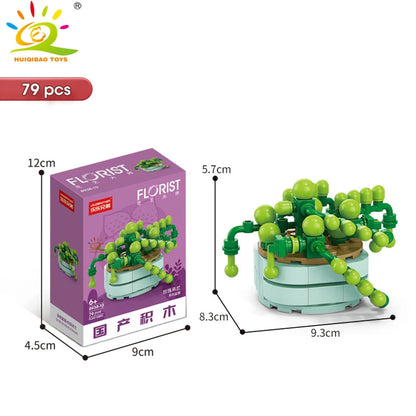 Mini SuccuBricks : Plantes Succulentes en Blocs