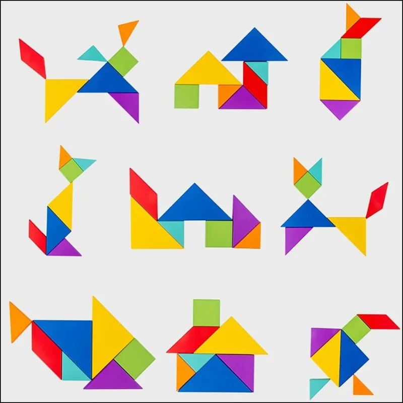 Tangram Magique : Livre Puzzle Magnétique Montessori