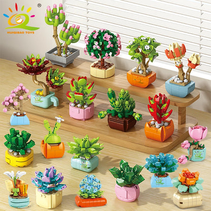 Mini SuccuBricks : Plantes Succulentes en Blocs