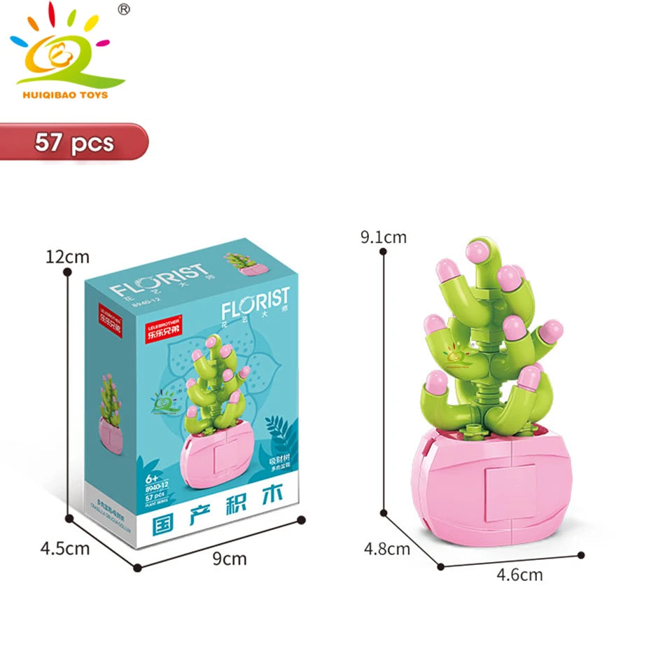 Mini SuccuBricks : Plantes Succulentes en Blocs