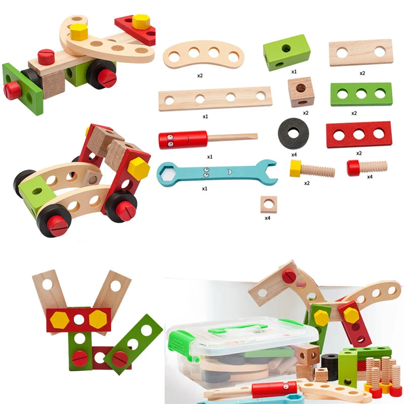 Ensemble d'Outils Montessori pour Petits Charpentiers