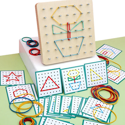 Montessori Geometric Tray - Educational Puzzle