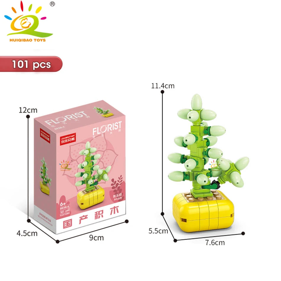 Mini SuccuBricks : Plantes Succulentes en Blocs