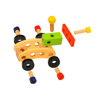 Juego de herramientas Montessori para pequeños carpinteros 