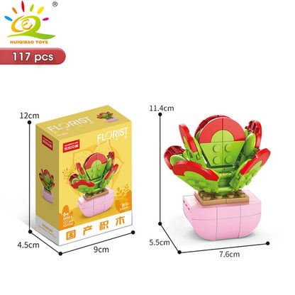 Mini SuccuBricks : Plantes Succulentes en Blocs