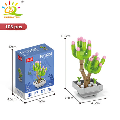 Mini SuccuBricks : Plantes Succulentes en Blocs