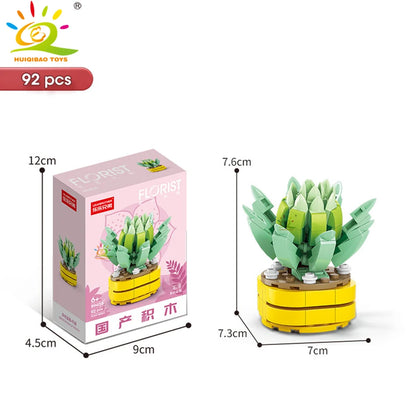 Mini SuccuBricks : Plantes Succulentes en Blocs