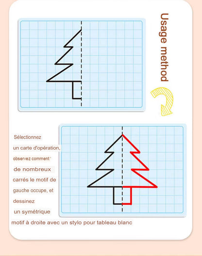 Dibujo simétrico: juguete de arte de 30 páginas